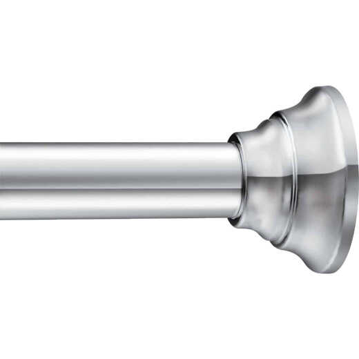 Moen 44 In. To 72 In. Straight Adjustable Tension Shower Rod, Chrome