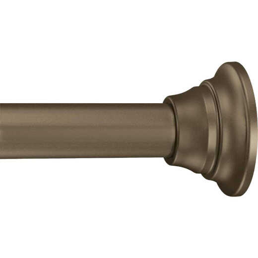 Moen 44 In. To 72 In. Straight Adjustable Tension Shower Rod, Oil Rubbed Bronze