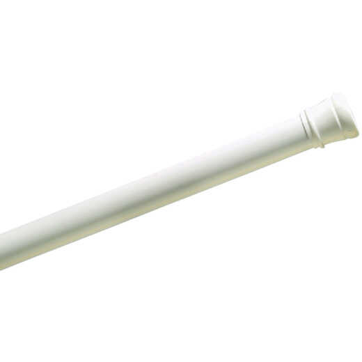 Zenith Zenna Home Straight 34-1/2 In. To 60 In. Adjustable Tension Shower Rod in White