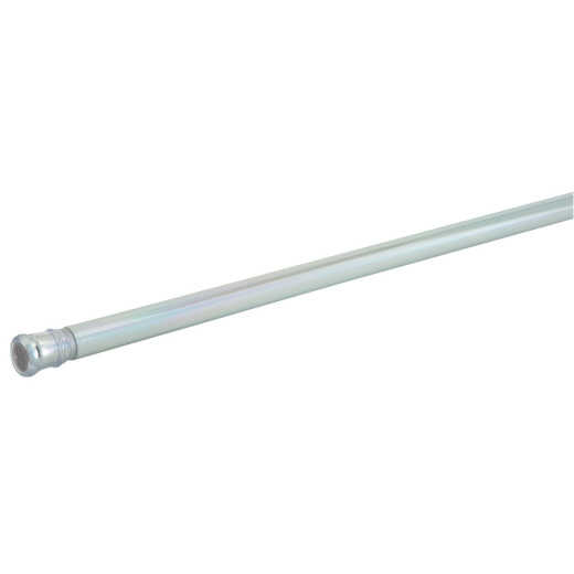 Zenith Zenna Home Straight 42 In. To 72 In. Adjustable Tension Shower Rod in Chrome
