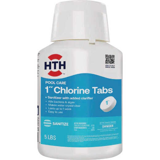 HTH Pool Care 1 In. 5 Lb. Chlorine Tabs
